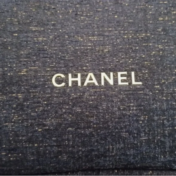 Chanel Navy Blue sparkle Pouch ✨AUTHENTIC GWP - Picture 2 of 4